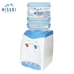 Dispensador de Sobremesa Blanco con Azul